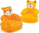 Inflatable Teddy Bear Chair  for kids (3-8Y) (Finish Color - Yellow, Pre-assembled)