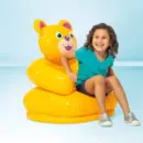 Inflatable Teddy Bear Chair  for kids (3-8Y) (Finish Color - Yellow, Pre-assembled)