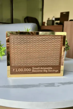 Wooden Money Saving Box | 10K Challenge Piggy Bank