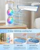 VISTORA'S Double End Mini Air Cooler Fan | 3-in-1 Air Mist Spray Cooler