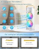VISTORA'S Double End Mini Air Cooler Fan | 3-in-1 Air Mist Spray Cooler