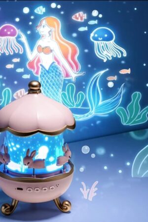 Rotating Cabin Projector Lamp | Kids Night Lights For Bedroom