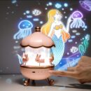 Rotating Cabin Projector Lamp | Kids Night Lights For Bedroom