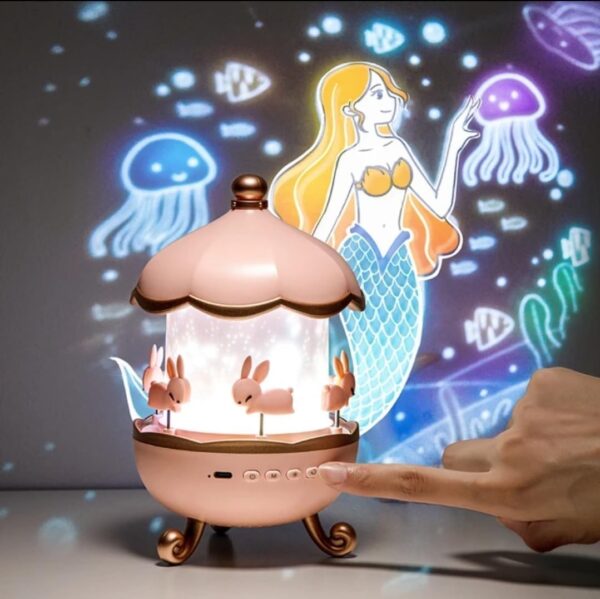 Rotating Cabin Projector Lamp | Kids Night Lights For Bedroom - Image 4