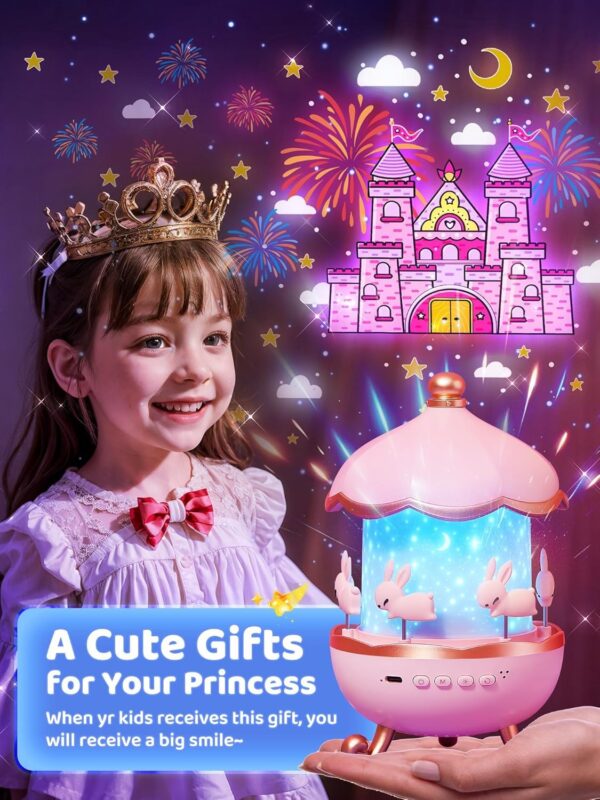 Rotating Cabin Projector Lamp | Kids Night Lights For Bedroom - Image 6