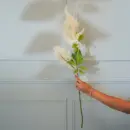 Faux Millet Grass Flower Stick (White) - 33 CM | Add timeless elegance to your home