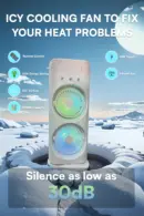 VISTORA'S Double End Mini Air Cooler Fan | 3-in-1 Air Mist Spray Cooler