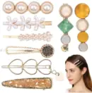 Premium Korean Style Hair Clips (Multicolour, 8 Pcs)