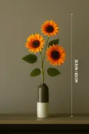 Sunshine Splender Sunflower Bunch | Long Stem Silk Sunflower